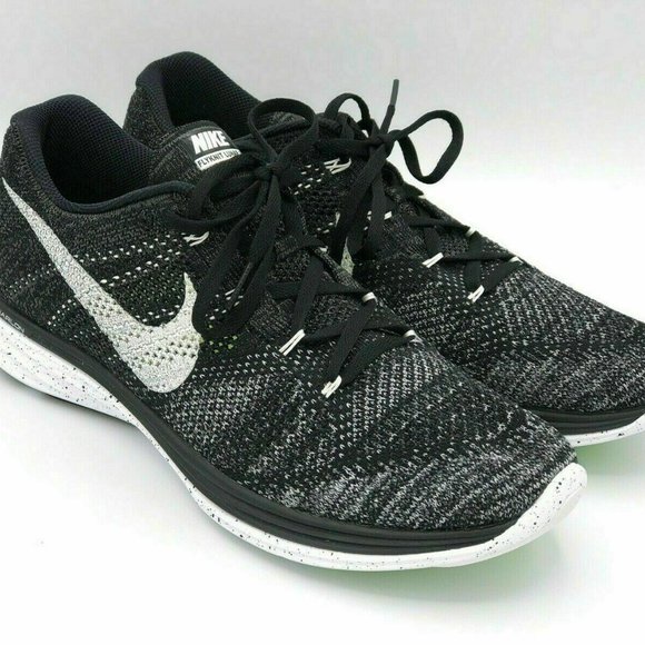 Oreo Nike Flyknit Lunar NEW Nike Lunar Flyknit Black White Grey